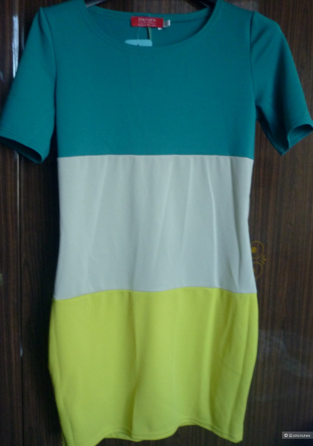 Трёхцветное платье gepur, размер М
