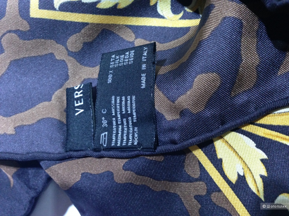 Versace шикарный шелковый платок 90x90 Новый Оригинал