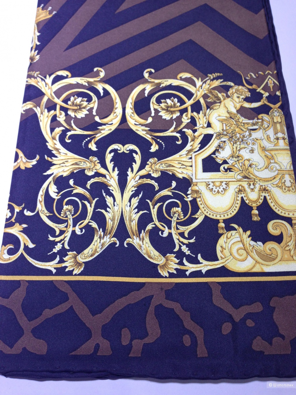 Versace шикарный шелковый платок 90x90 Новый Оригинал