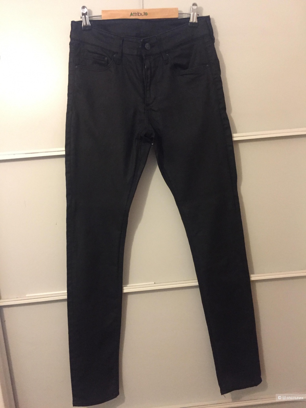 Чёрные джинсы скинни, H&M, размер 27 длина 32