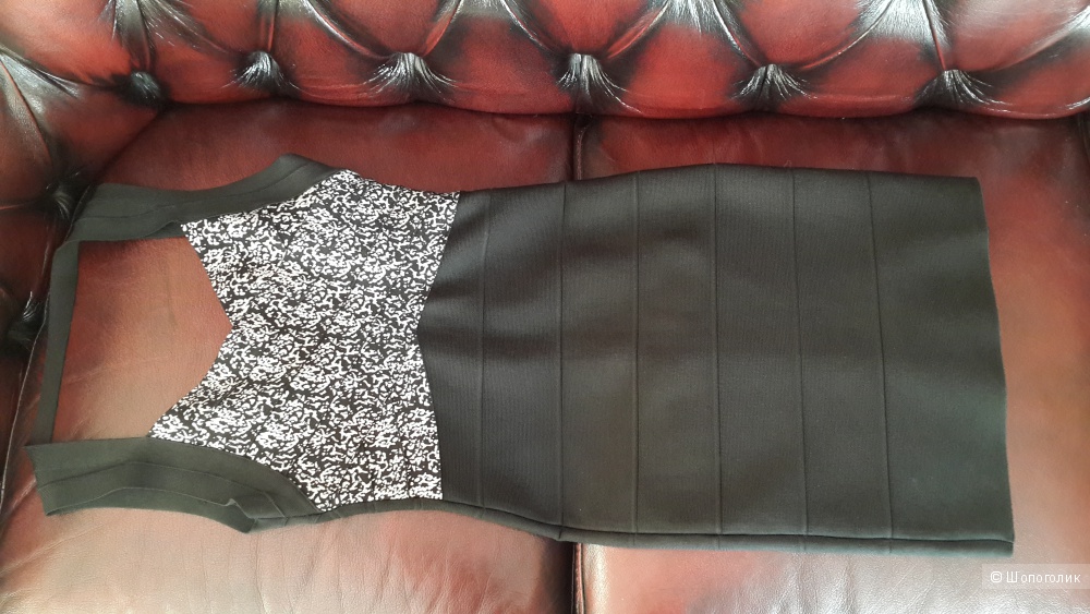 Платье утяжка бандажное Herve Leger черное, размер М