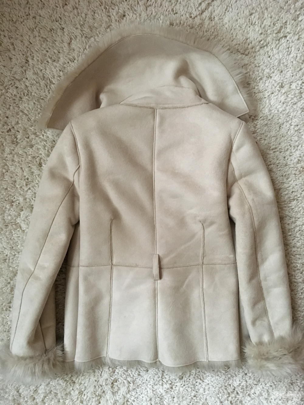 Короткое зимнее пальто на меху Zara