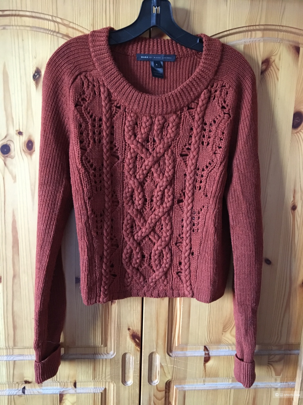 Терракотовый свитер MARC BY MARC JACOBS размер L