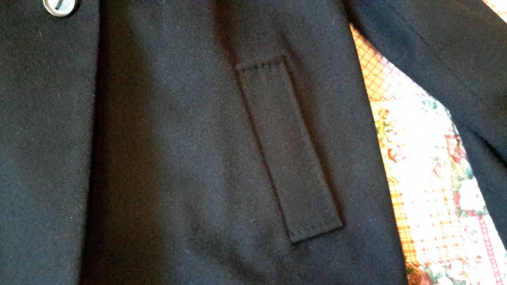 Пальто Zara черное б/у сезон размер S, можно до М