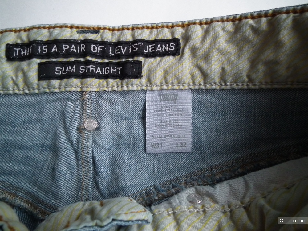 Levis мужские джинсы 514 модель, 31/32