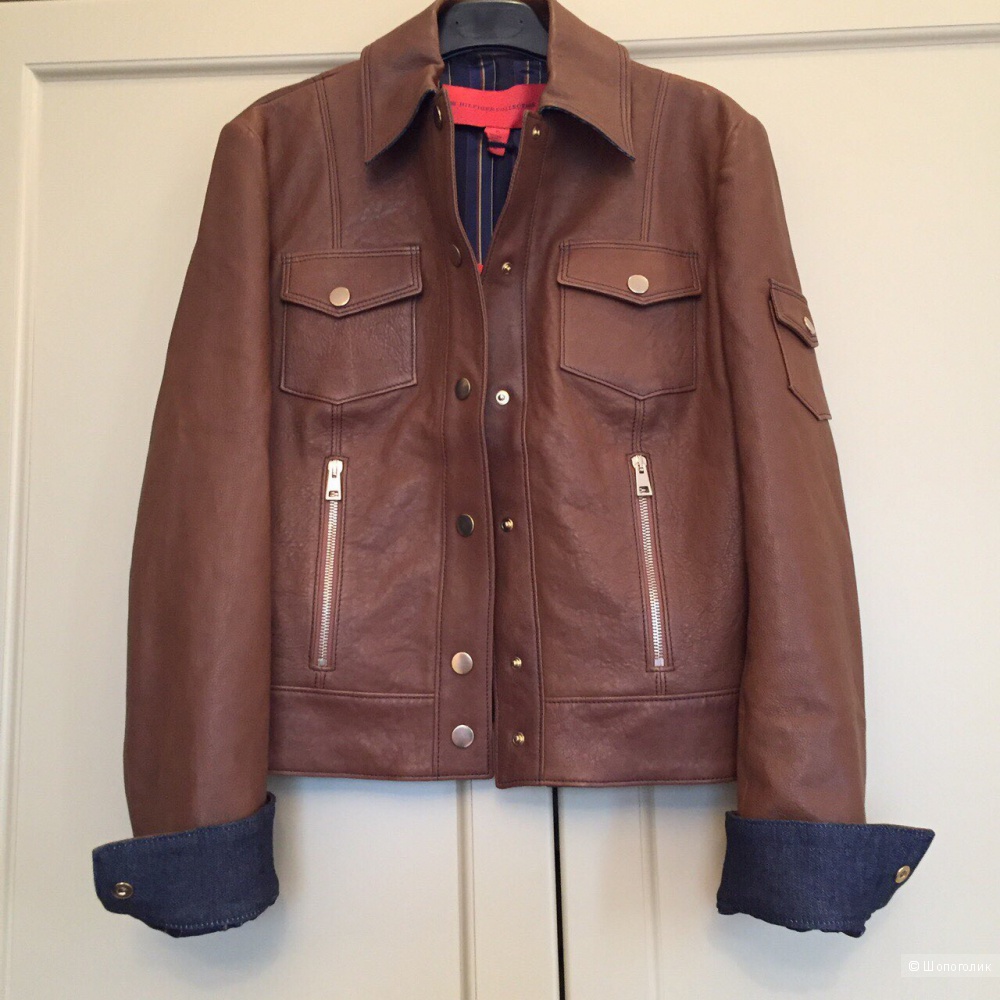 Кожаная куртка Tommy Hilfiger 42-44 размер, новая