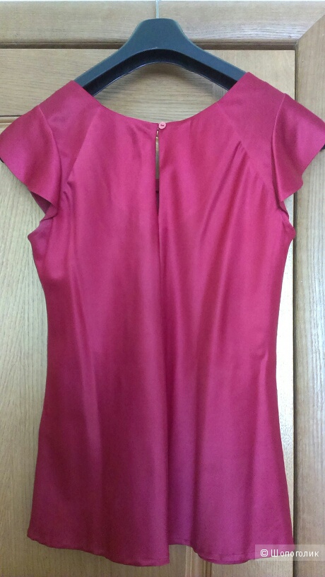Шелковая блузка цвета бордо