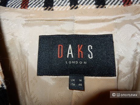 Стильный английский пиджак DAKS London р. UK14 / IT46