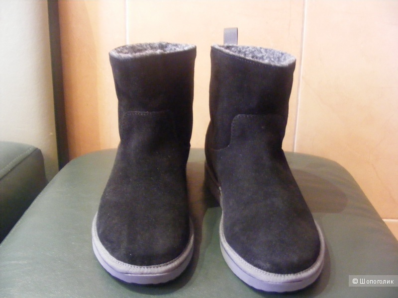 Ботинки PANCHIC 37 размер натуральная замша чёрные