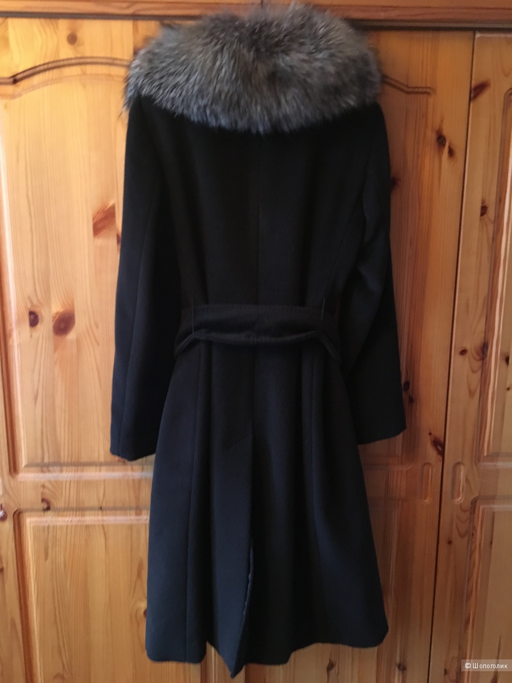 Пальто Marella с воротником из чернобурки размер IT 44