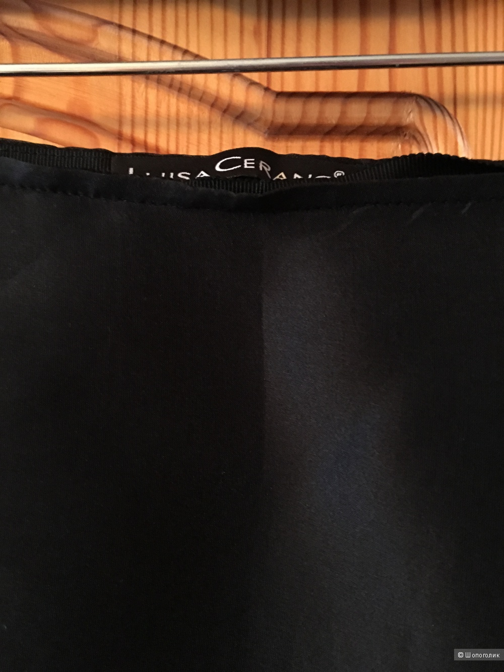 Нарядная черная шелковая юбка Luisa Cerano размер IT44