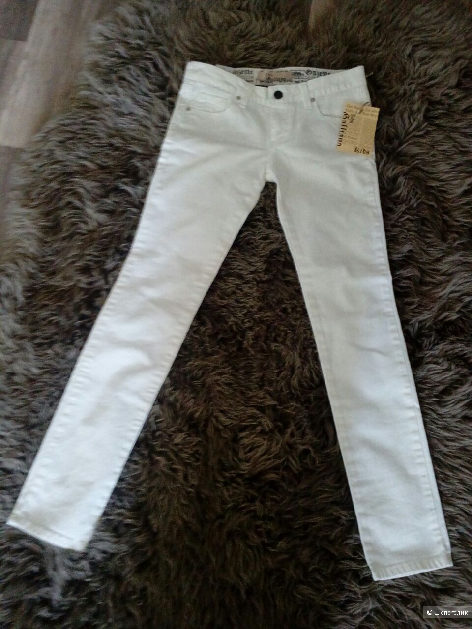 Новые белые скинни джинсы John Galliano, на 12 лет
