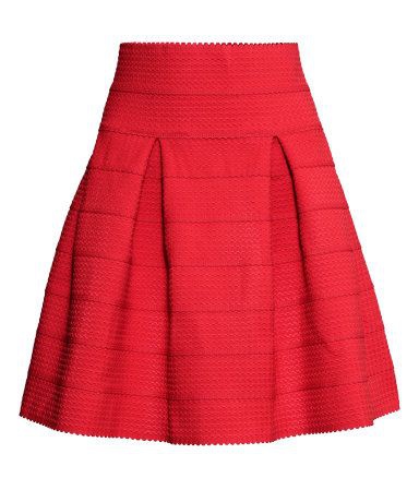 Мини юбка ярко - красная H&M