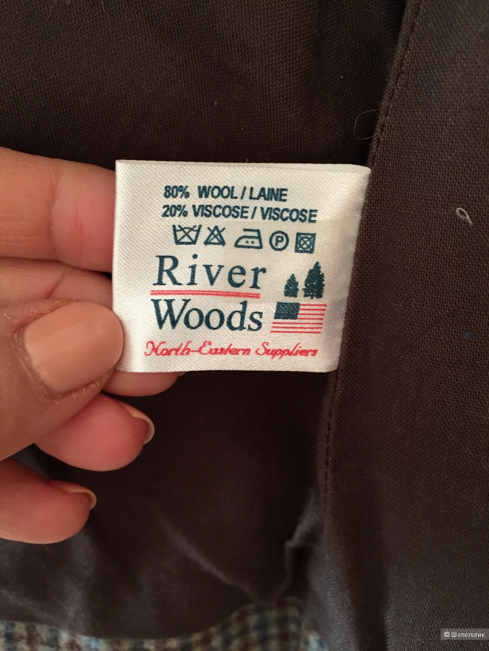 Пиджак люксовой бельгийской марки River Woods размер 40 французский 46 российский.