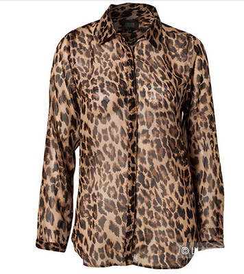 Леопардовая блузка из полиэстера