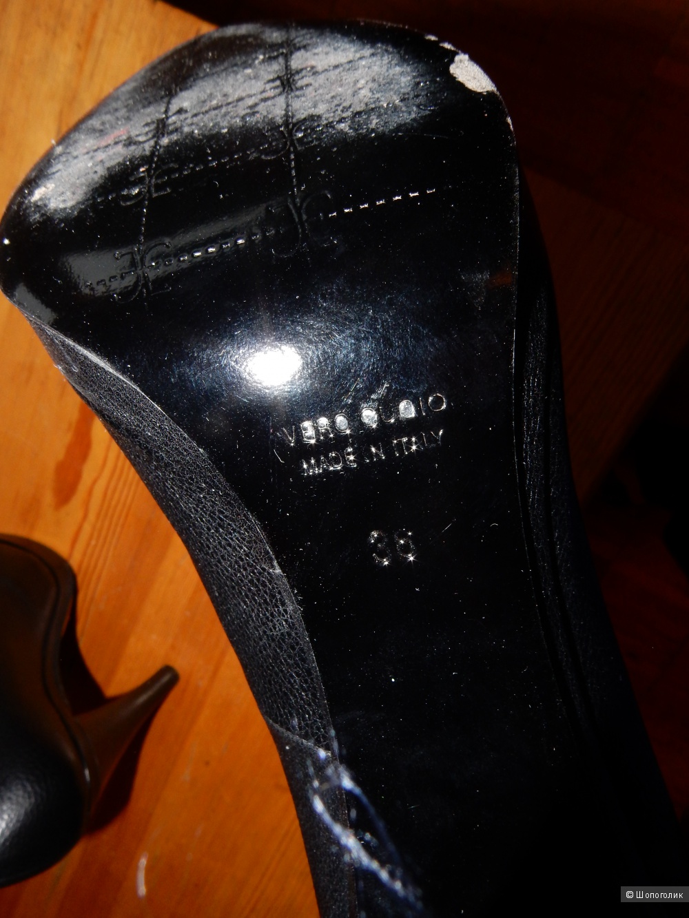 Кожаные черные туфли Fabi р.36