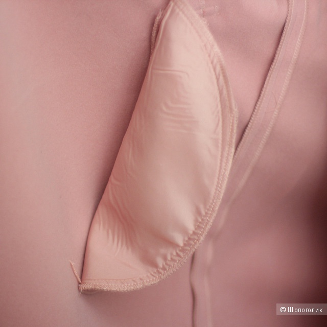 Воздушное пальто на весну в приглушённом розовом цвете