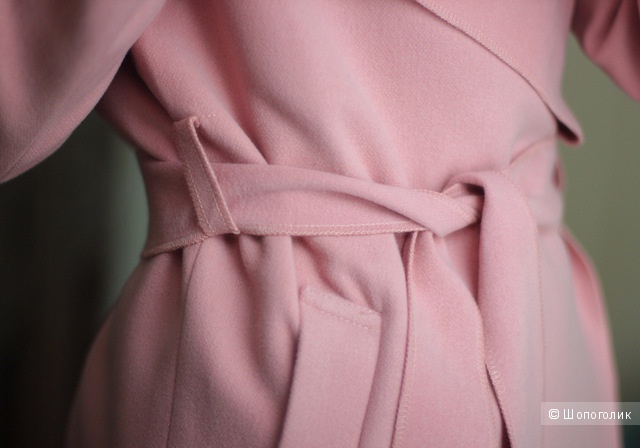 Воздушное пальто на весну в приглушённом розовом цвете