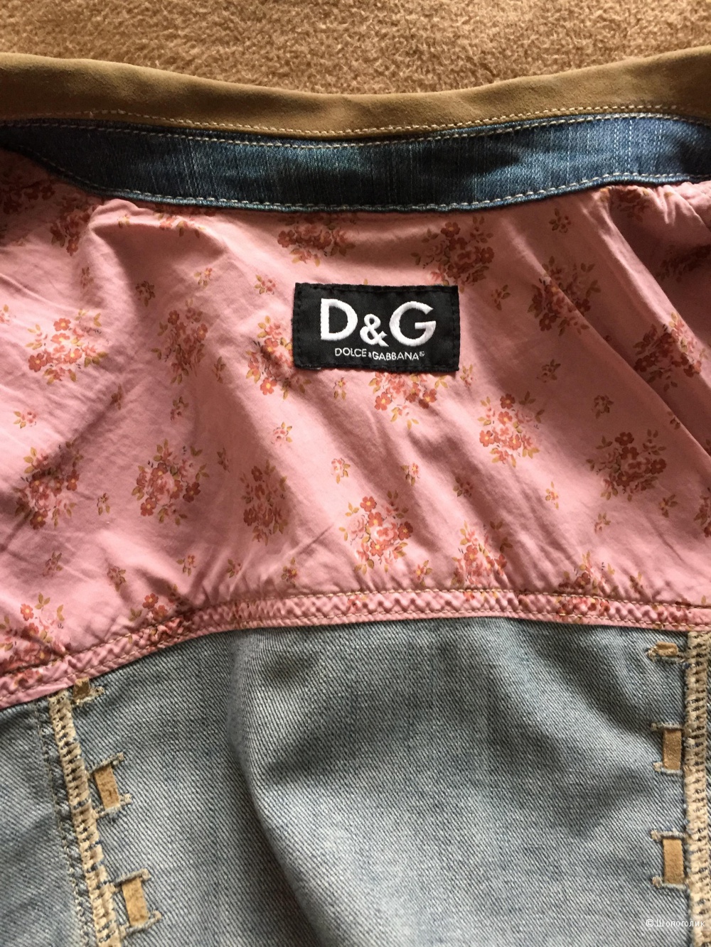 Джинсовая куртка с замшей D&G DOLCE & GABBANA