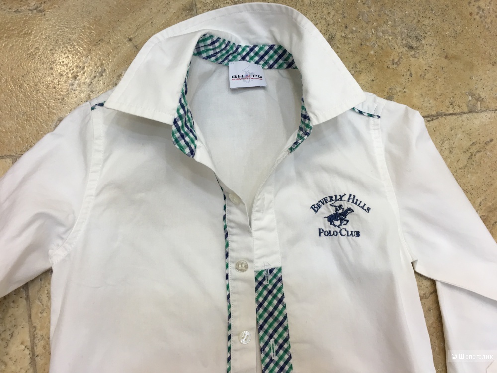 Рубашка белая Beverly Hills Polo Club на 3-4 года с yoox