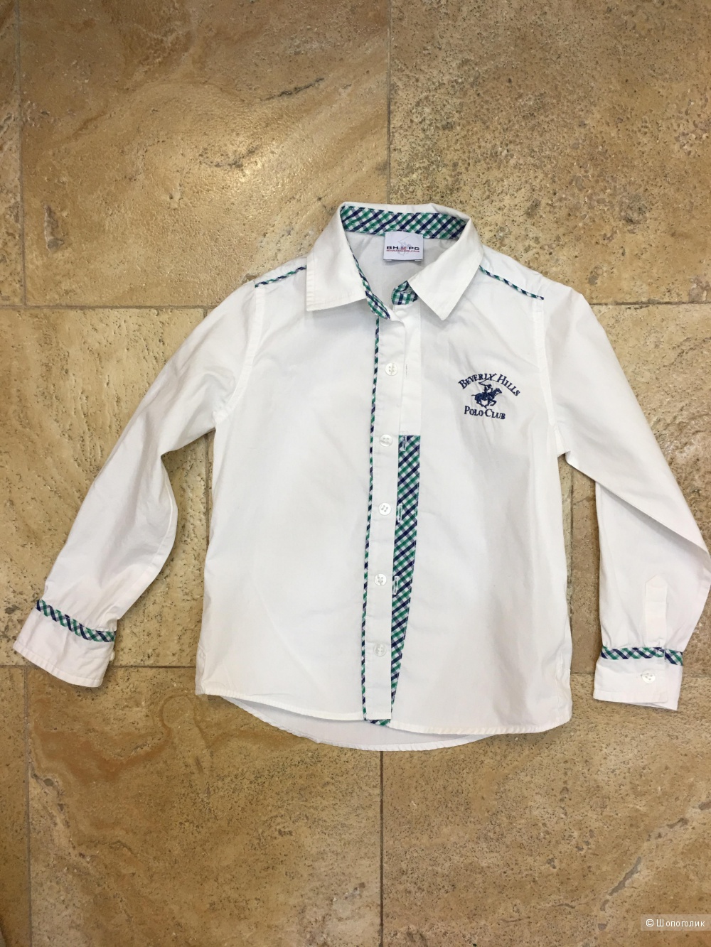 Рубашка белая Beverly Hills Polo Club на 3-4 года с yoox
