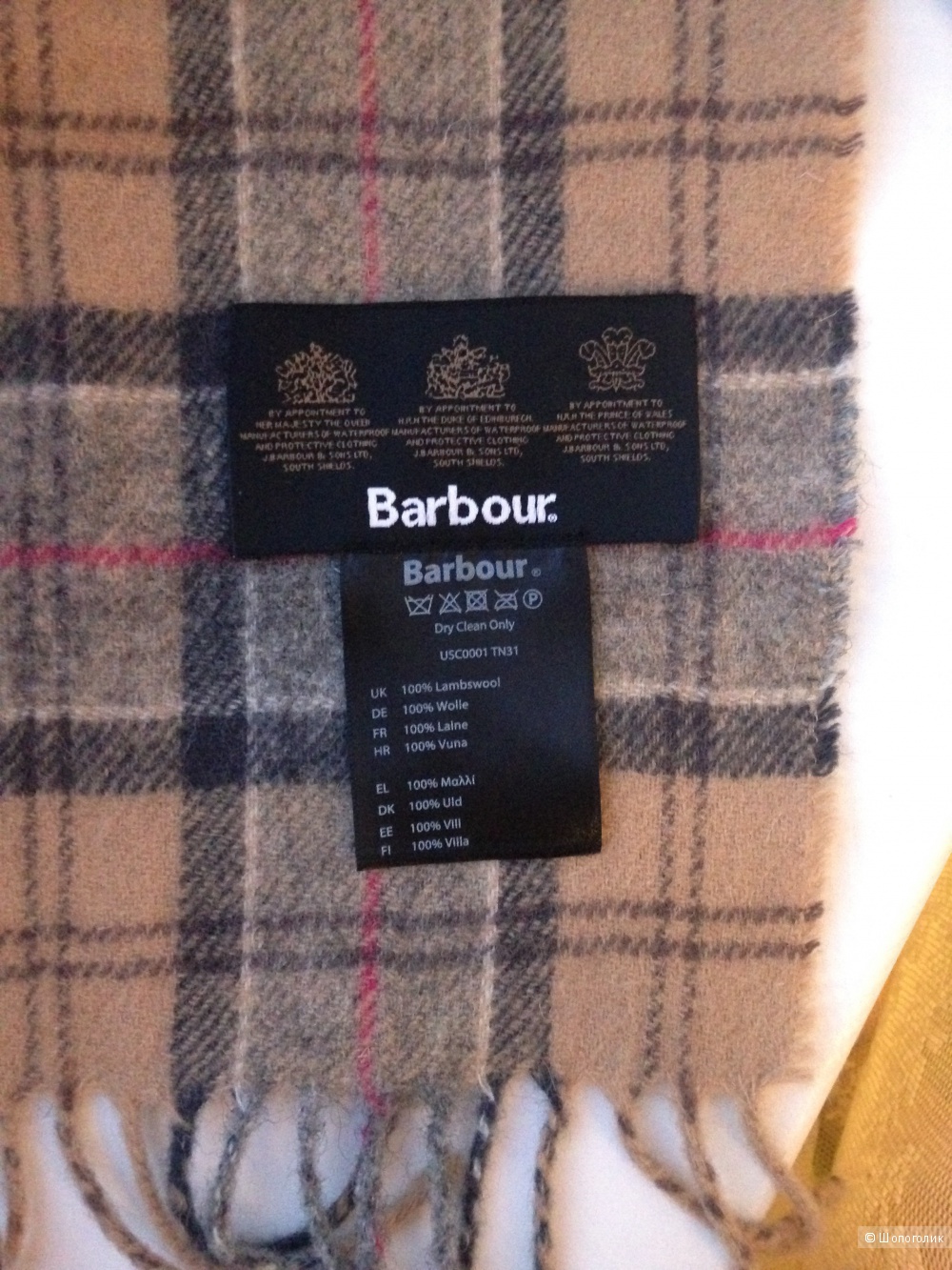 Новый шарф BARBOUR