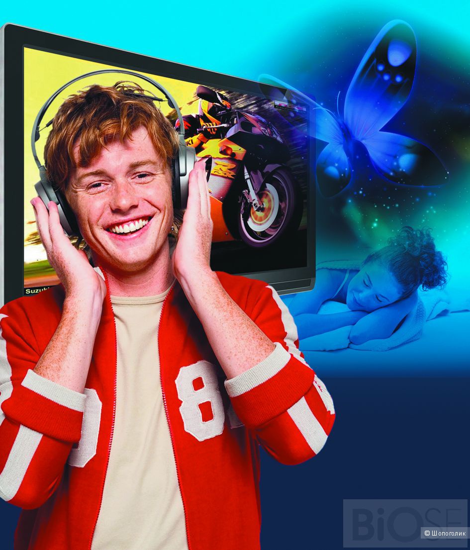 Беспроводные телевизионные mp3 стерео наушники «Ангел» для tv, радио, компьютера и телефона