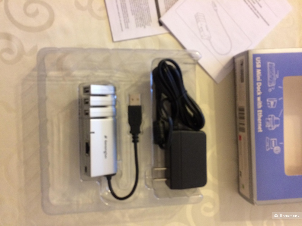 Мини док-станция Kensington USB с Ethernet Mac/PC