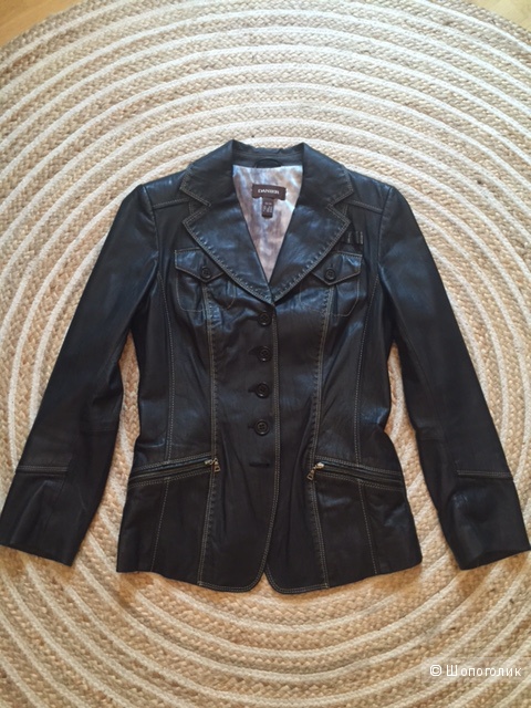 Кожаный пиджак Danier размер 44-46 немного б/у