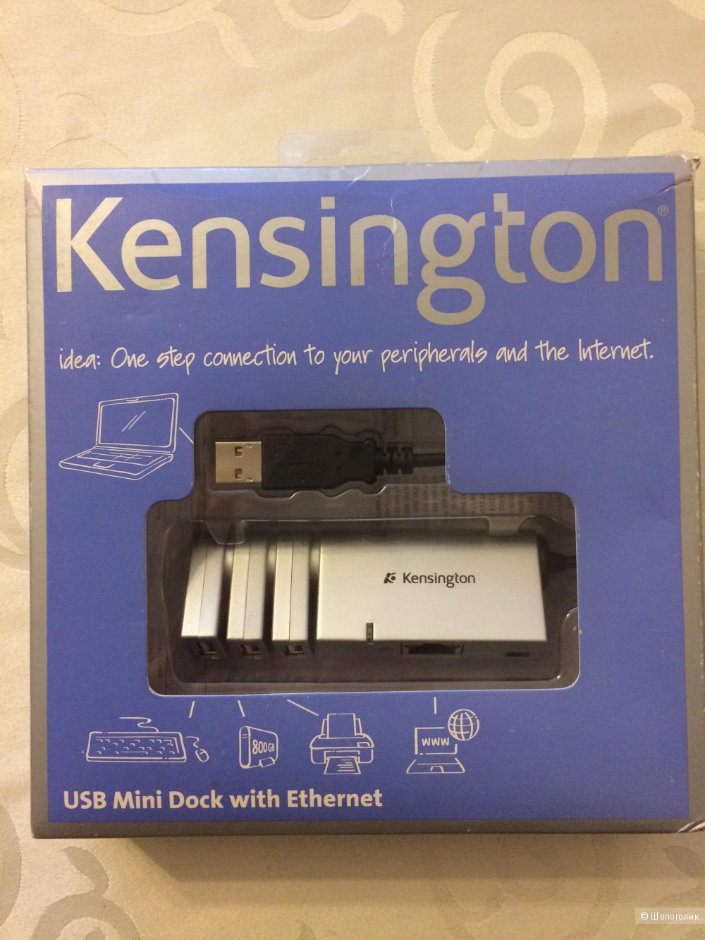 Мини док-станция Kensington USB с Ethernet Mac/PC