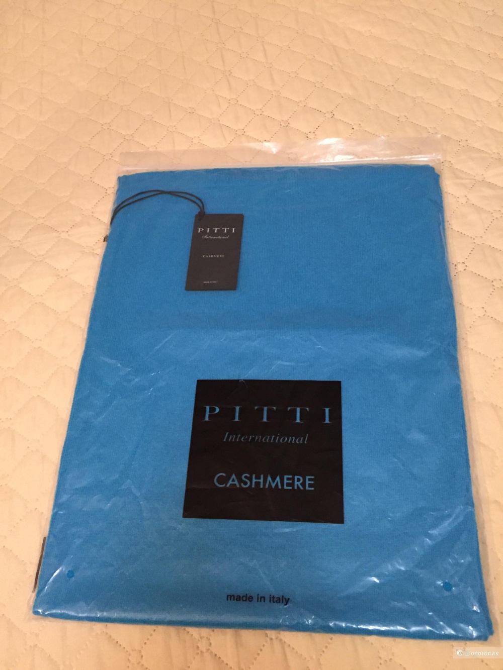 Абсолютно новый шарф Pitti international cashmere кашемир 100%