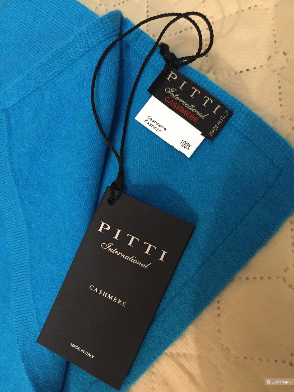 Абсолютно новый шарф Pitti international cashmere кашемир 100%
