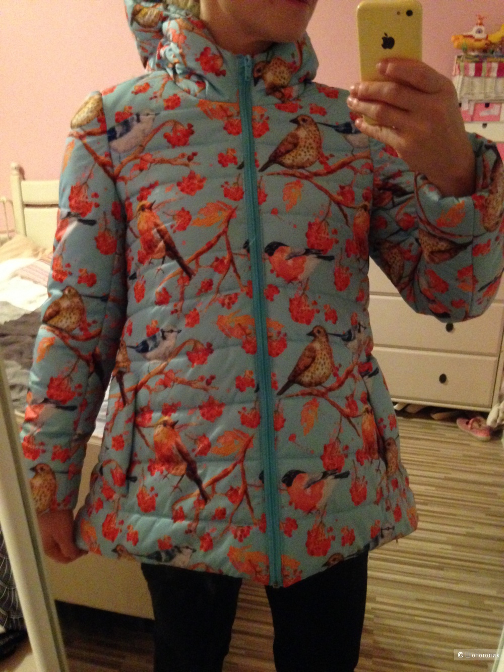 Новая зимне-теплая куртка, размер 42, дизайнера ДушеГрея