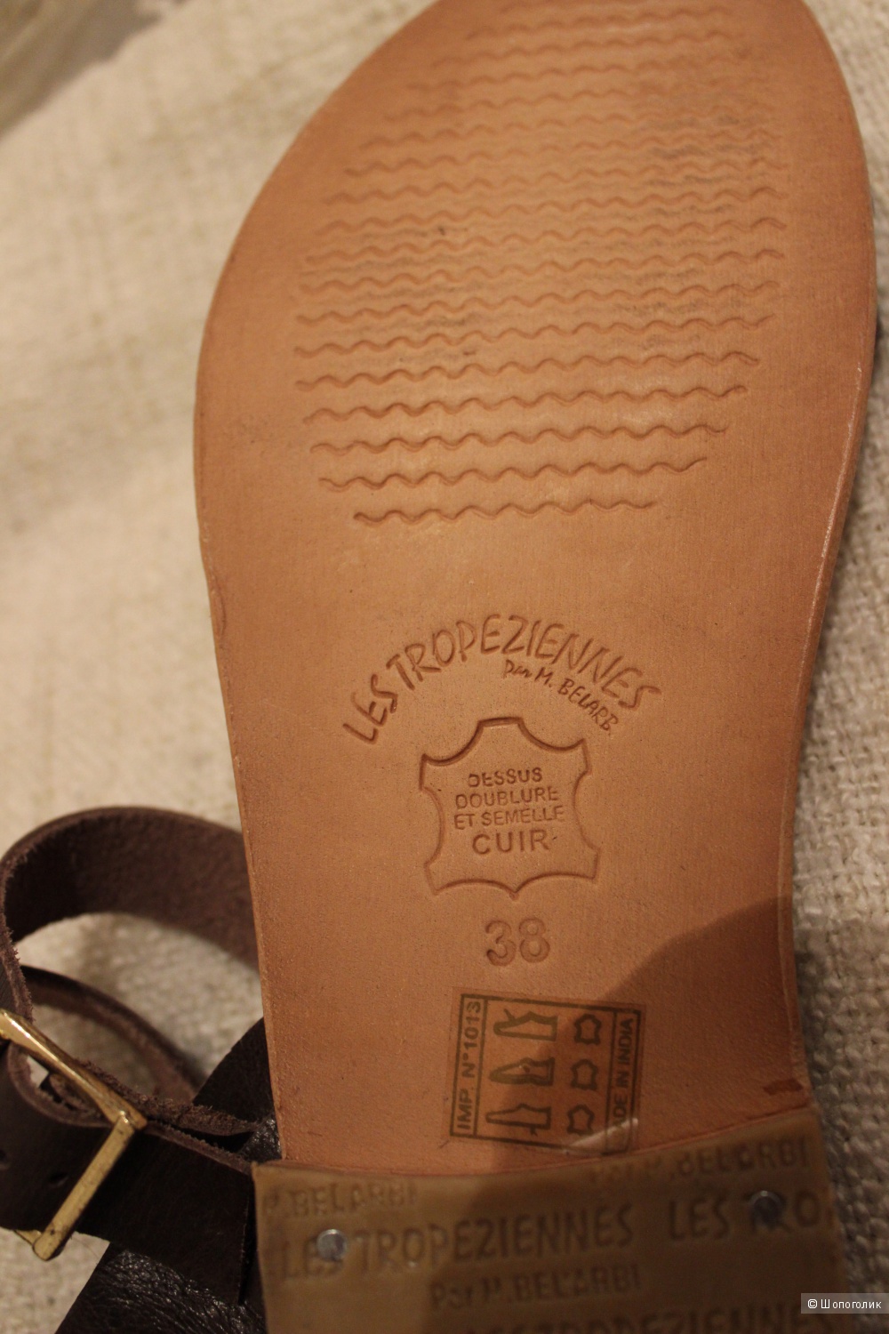 Кожаные сандалии LES TROPEZIENNES, 38 размер.