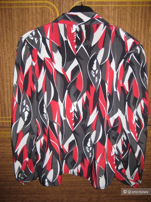 Блузка черный с красным 56 размер