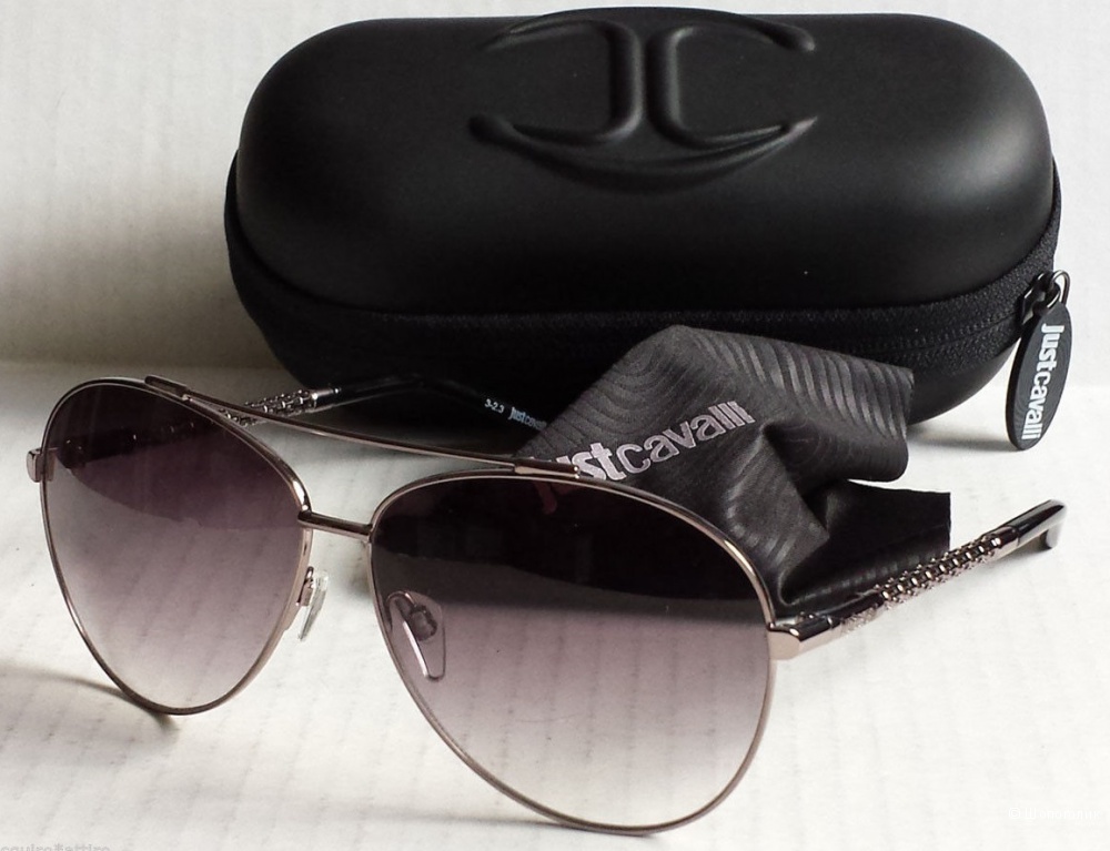 Новые солнцезащитные очки - JUST CAVALLI Aviator Gunmetal Sunglasses