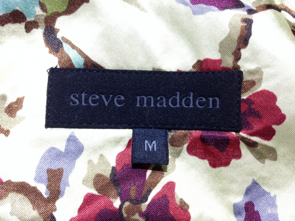 Красивое дизайнерское пальто STEVE MADDEN цвета "морская волна".р.46.Новое.Оригинал