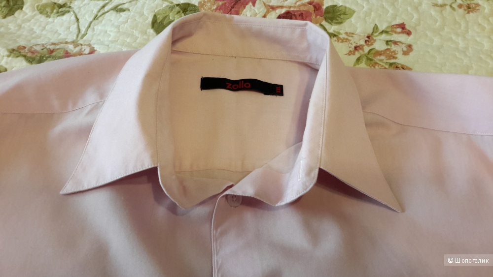 Рубашка мужская Zolla б/у розовая размер XXL