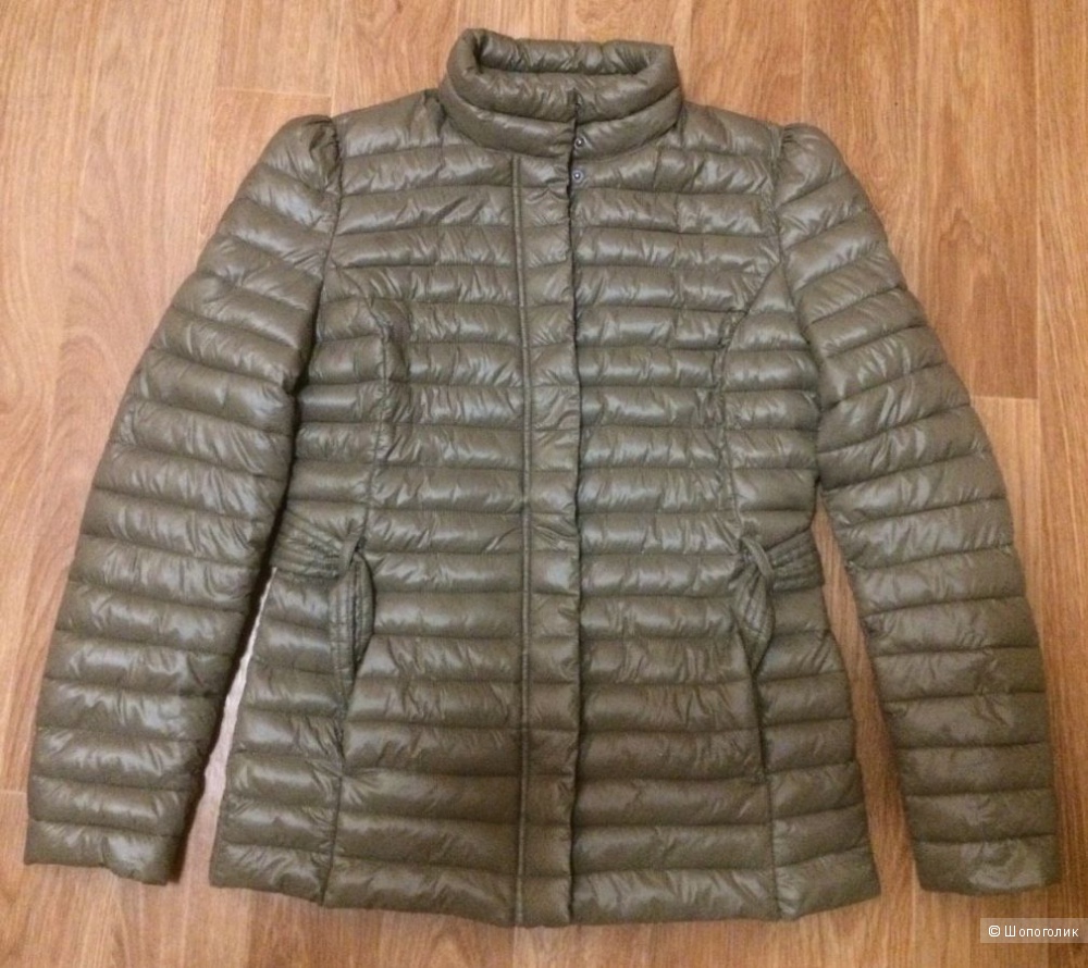 Куртка на синтепоне "Sisley". Цвет хаки (оливковый). 44-46 Rus. Б/У.