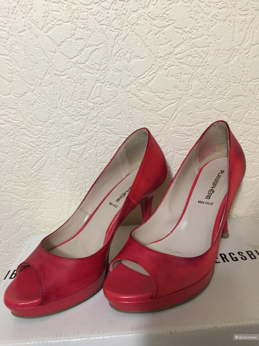 Туфли Pelle красные кожаные 35 размер
