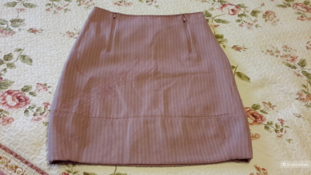 Теплая юбка Sela размер 44 б/у со стрекозой