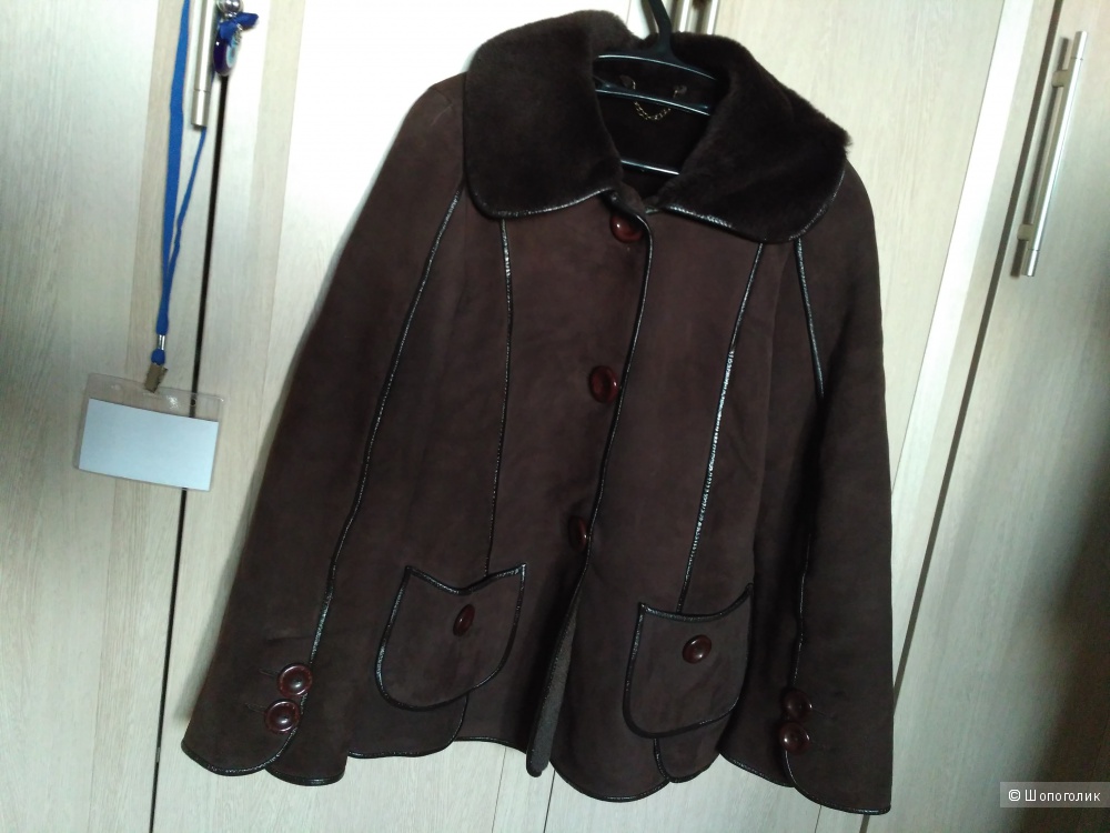 Укороченная нат. дубленка, 40-42