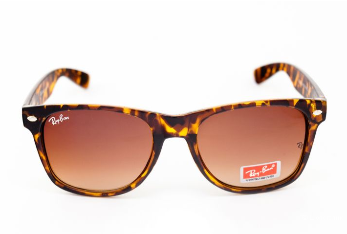 Солнцезащитные очки Ray Ban Wayfarer Brown-Leopard (унисекс),новые