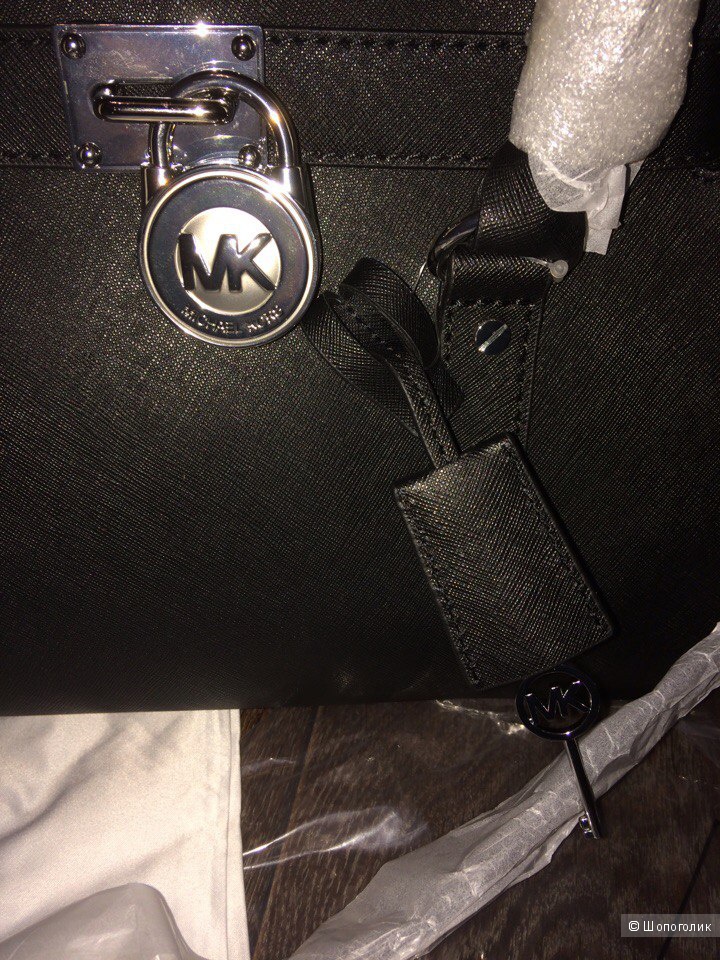 Шикарная сумка  классической модели MICHAEL Michael Kors Hamilton Saffiano Leather Medium Satchel