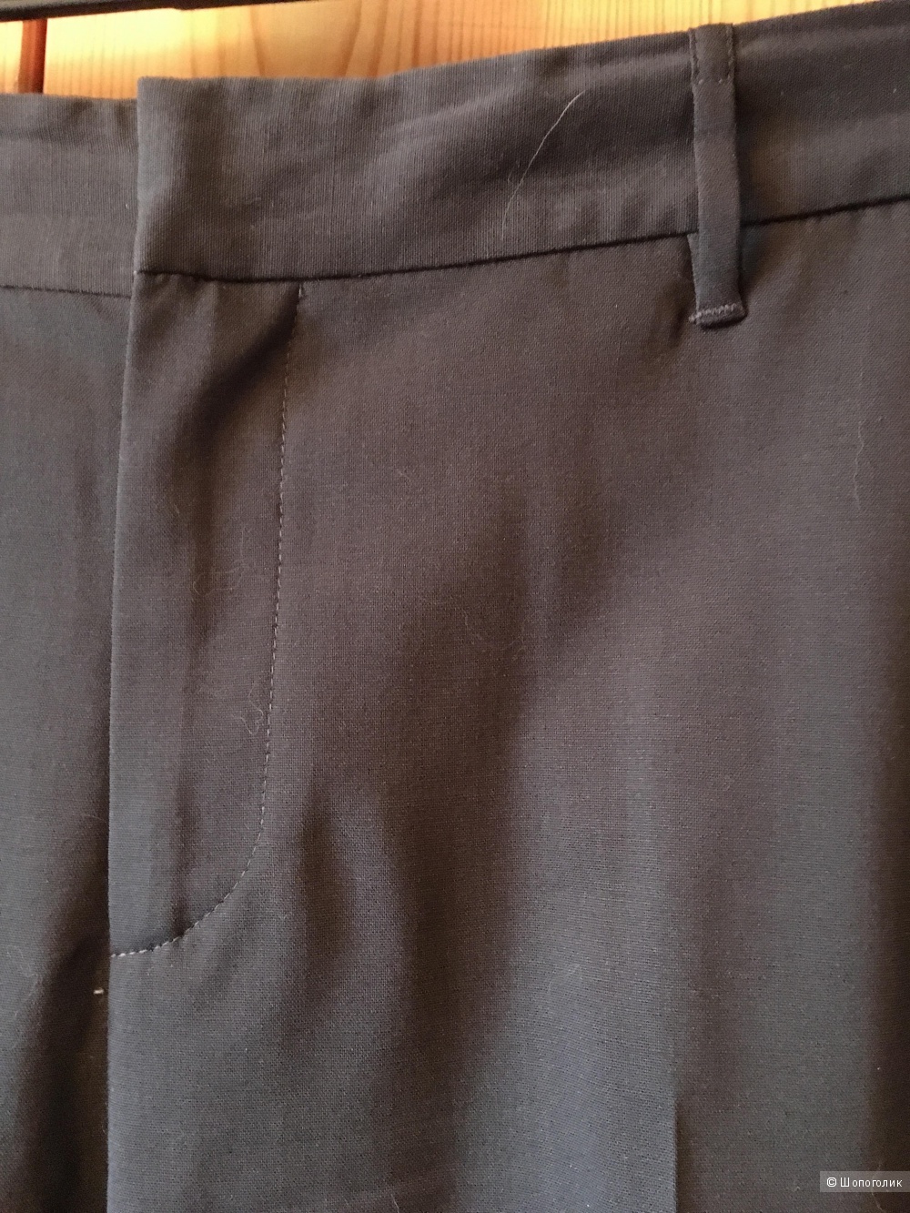 Шерстяные темно-серые брюки Calvin Klen Collection размер IT 44