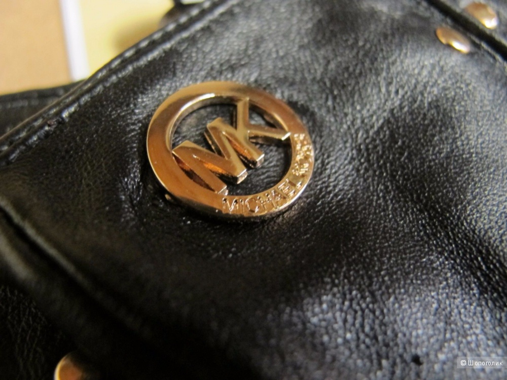 MICHAEL KORS красивые кожаные перчатки с логотипом Новые Оригинал