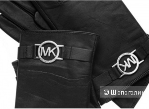 MICHAEL KORS красивые кожаные перчатки с логотипом