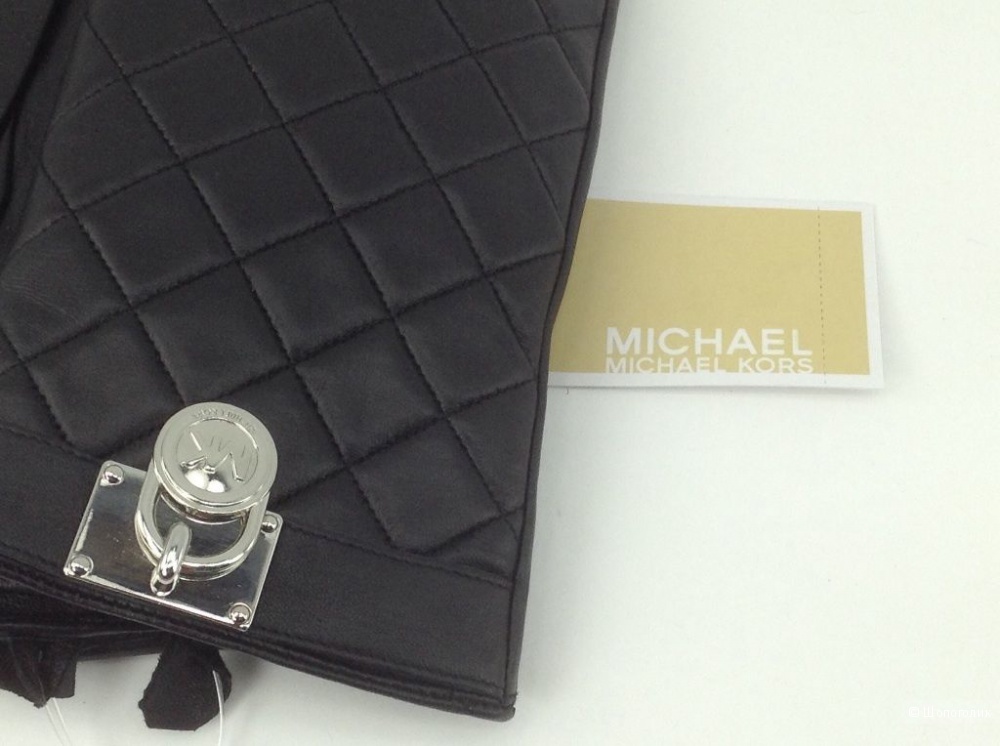 MICHAEL KORS красивые кожаные перчатки с логотипом Новые Оригинал