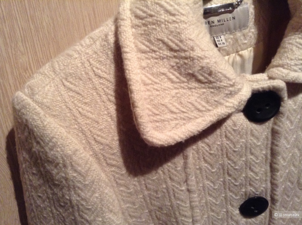 Шерстяное полупальто Karen Millen, UK 8