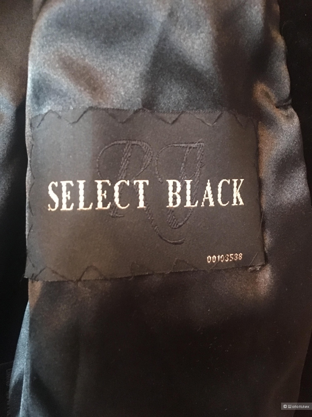 Черный норковый полушубок Select Black марки Regal размер IT40 (на российский 42-44)
